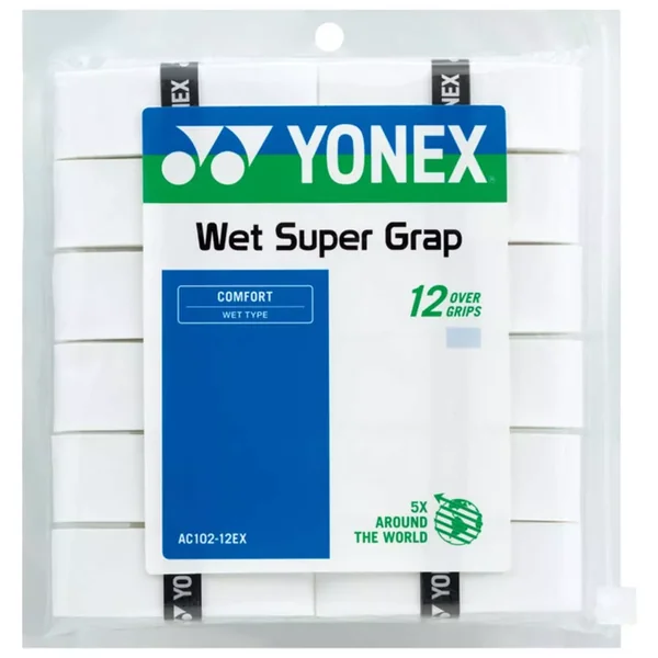 Surgrips Yonex Wet Super Grap Blanc x 12