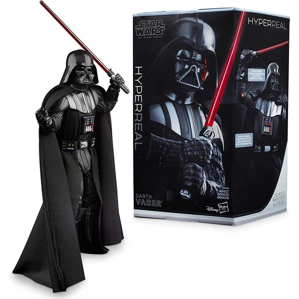 SW BLACK HYPERREAL DARTH VADER 8IN AF