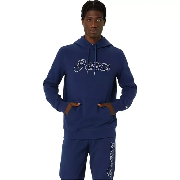 Sweat à capuche Asics Logo Bleu marine