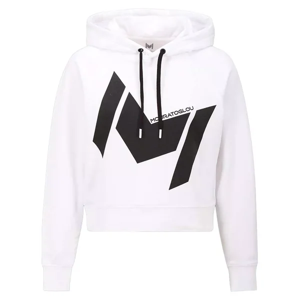 Sweat à capuche Mouratoglou Femme Blanc