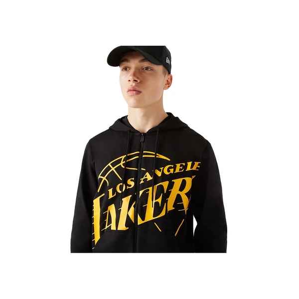 Sweat à capuche noir des Lakers de Los Angeles