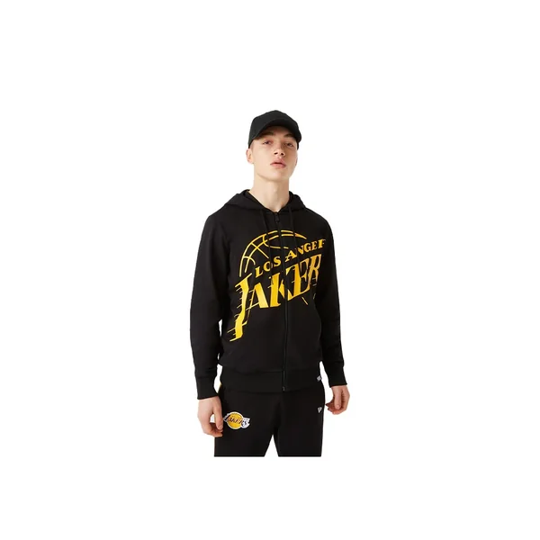 Sweat à capuche noir des Lakers de Los Angeles