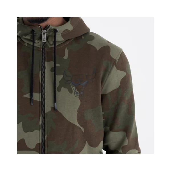 Sweat à capuche zippé Chicago Bulls Camo