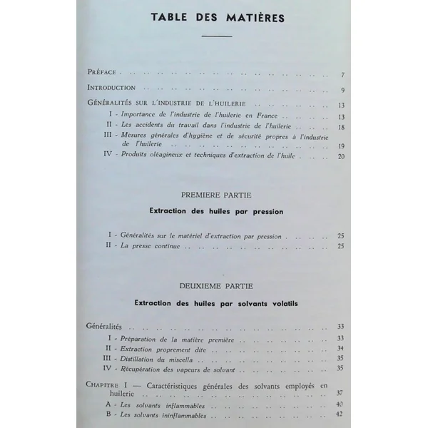 Sécurité et hygiène dans l'industrie de l'huilerie