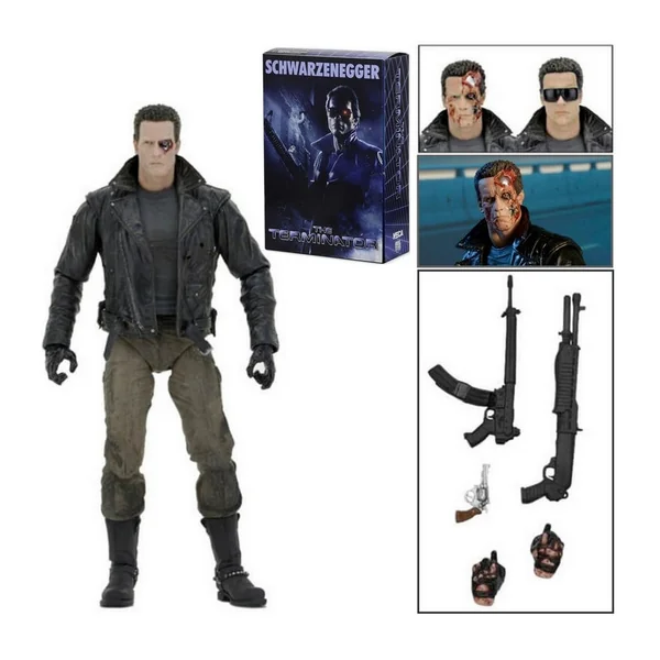 TERMINATOR Figurine T-800 Motorcycle Jacket version Ultimate Neca