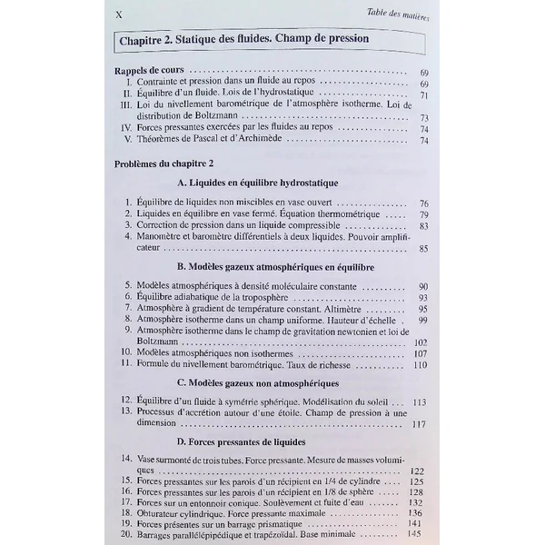 Thermodynamique - Problèmes résolus, 1re année