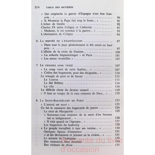 Tocsin pour un massacre. La saison des Saint-Barthélémy.