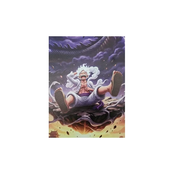🔥Toile Encadrée Luffy Gear 5 Vs Kaido One Piece 40x60 Cm