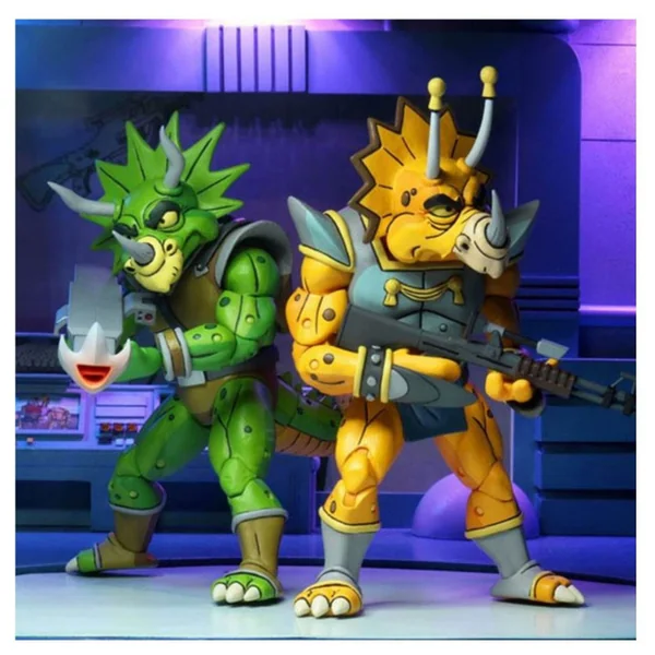TORTUES NINJA Figurines Captain Zarax & Zork Neca