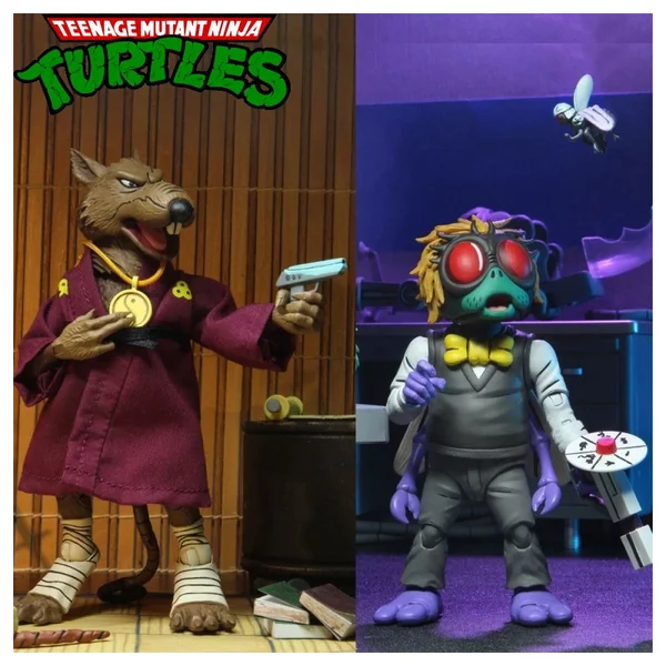 TORTUES NINJA figurines Splinter & Baxter Neca