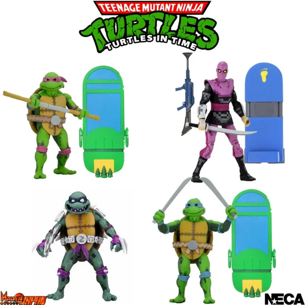 TORTUES NINJA Figurines Turtles in Time série 1 Neca