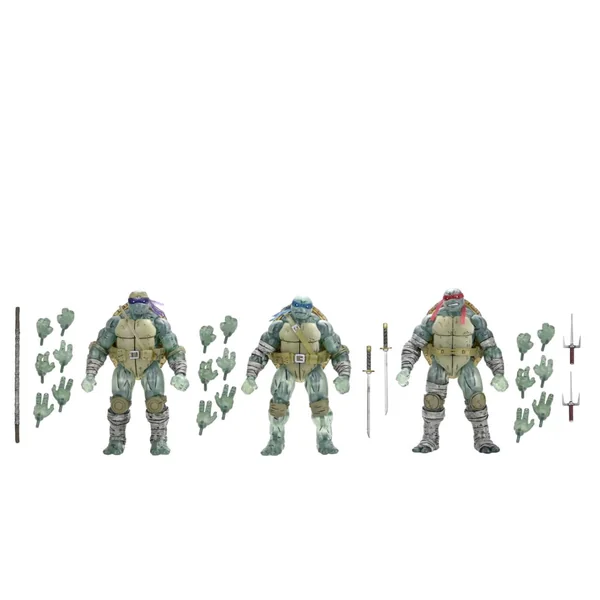 Tortues Ninja (The Last Ronin) - pack 3 figurines Ghost Brothers 18 cm