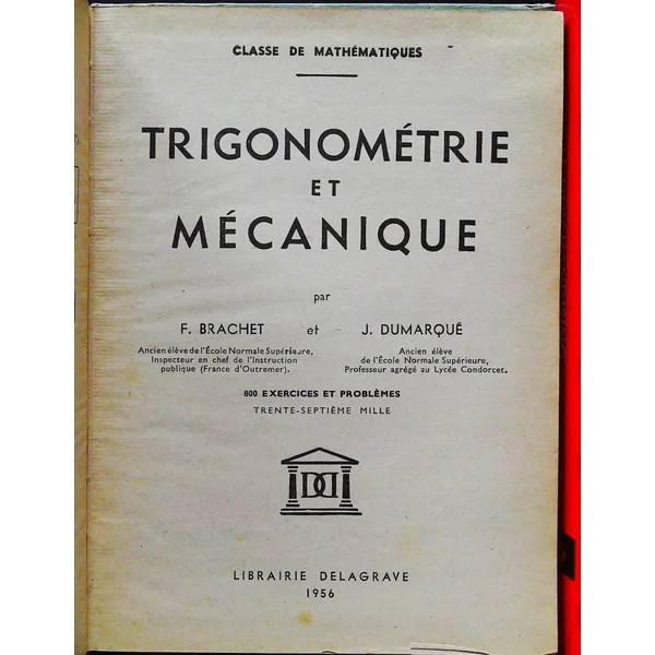 Trigonométrie Et Mécanique-