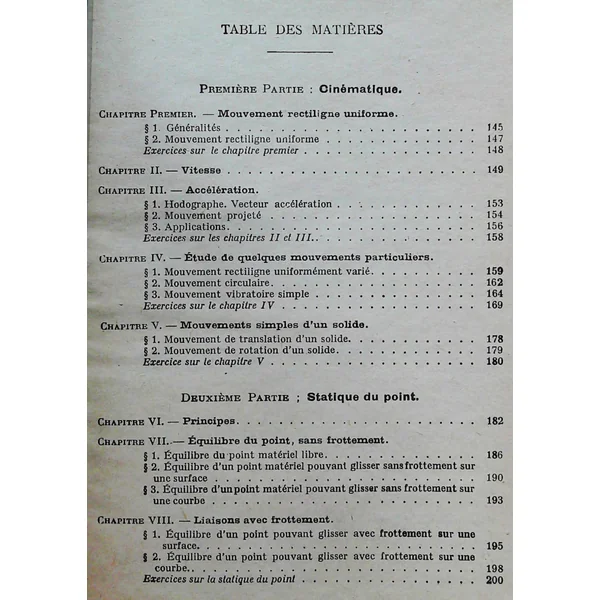 Trigonométrie Et Mécanique-