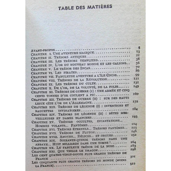Trésors du monde - Enterrés - emmurés engloutis