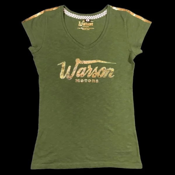 T-shirt Basic Gold Style Vintage kaki - femme