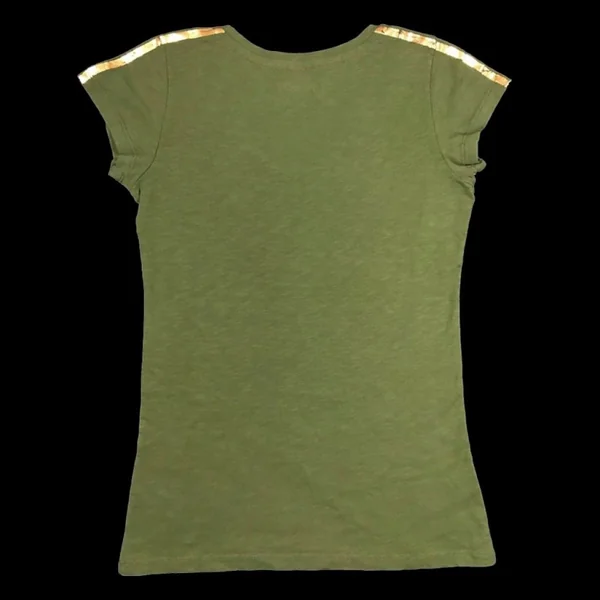 T-shirt Basic Gold Style Vintage kaki - femme
