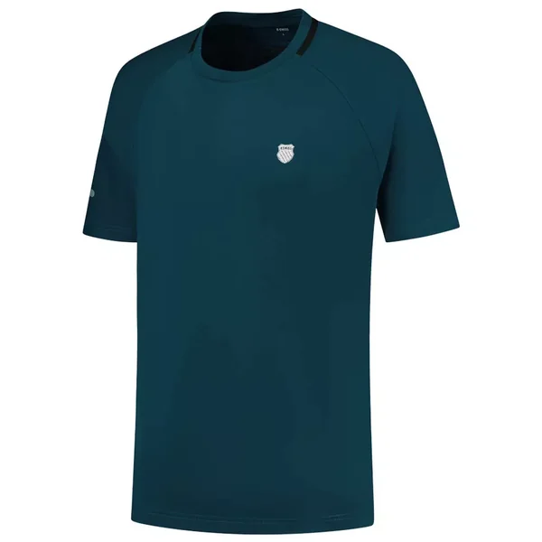 T-Shirt K-Swiss Hypercourt Double Crew 2 Bleu