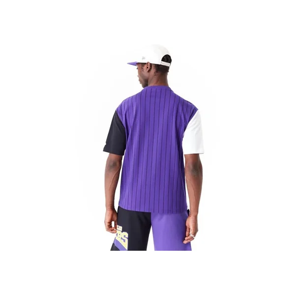 T-Shirt New era Oversized LA Lakers NBA Half Pinstripe