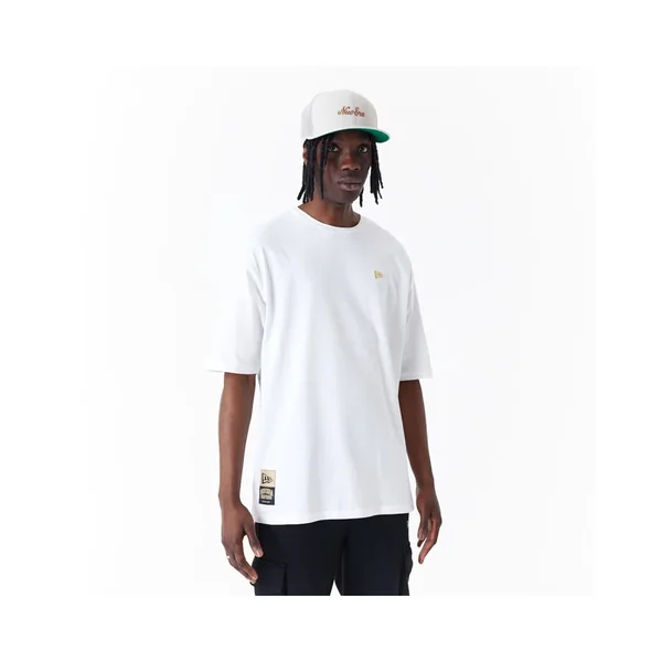 T-shirt Oversize New Era Sticker Blanc