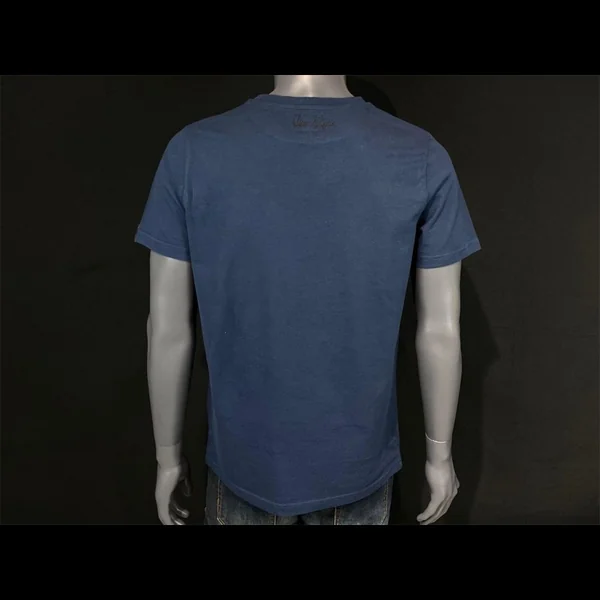 T-shirt Steve McQueen Porsche 908 Cockpit 48 Bleu Marine Hero Seven - homme