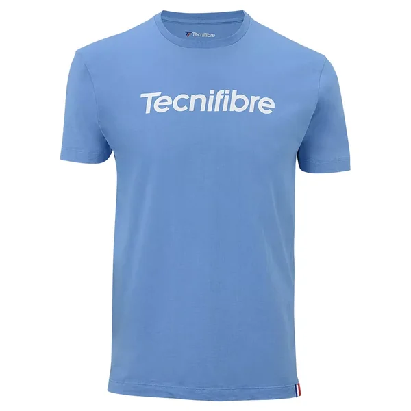 T-Shirt Tecnifibre Team Cotton Bleu Azur