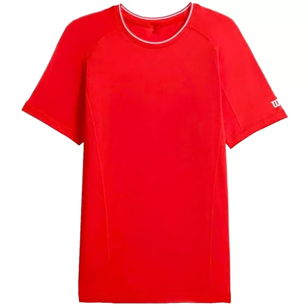 T-Shirt Wilson Team Seamless Crew Rouge