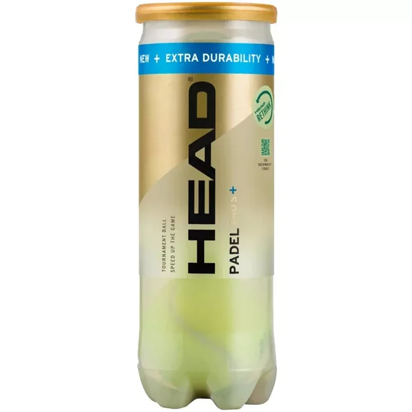 Tube de 3 balles Head Padel Pro S+