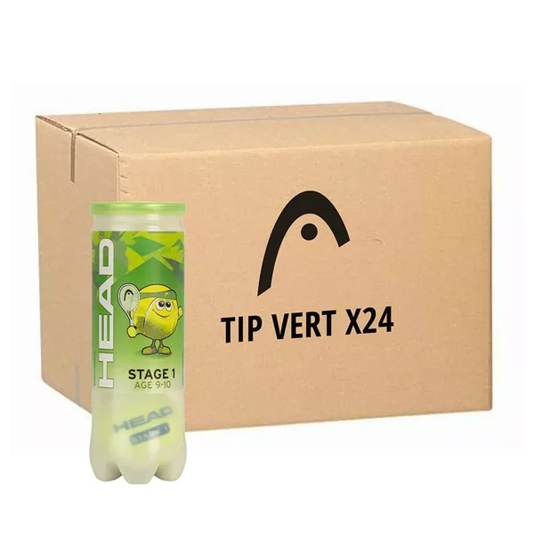 Tube de 3 Balles Head TIP Vert