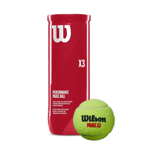 Tube de 3 balles Wilson Padel X3