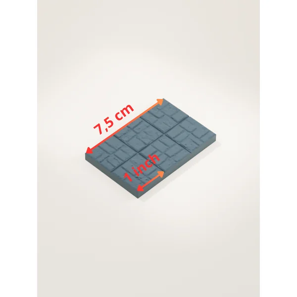 Tuile sol en pierre 2x3
