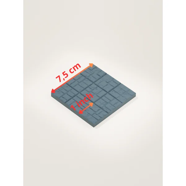 Tuile sol en pierre 3x3