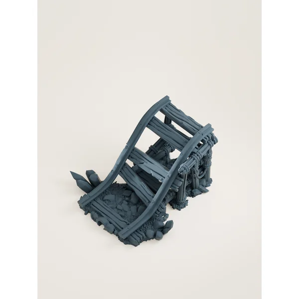 Tuiles Rails et chariots modulaires de mine