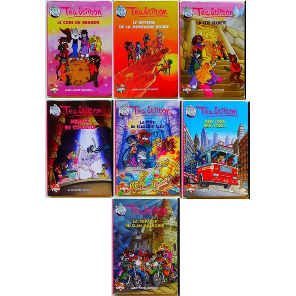 Téa Stilton lot de 7 livres (Titres en description)