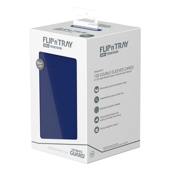 Ultimate Guard Flip`n`Tray 100+ XenoSkin Monocolor Bleu