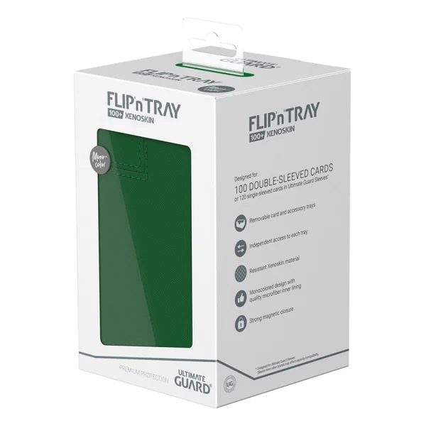 Ultimate Guard Flip`n`Tray 100+ XenoSkin Monocolor Vert