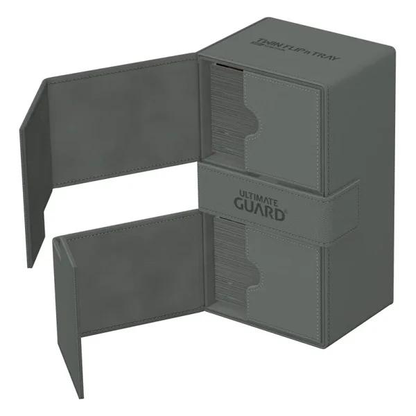 Ultimate Guard Twin Flip`n`Tray 200+ XenoSkin Monocolor Gris