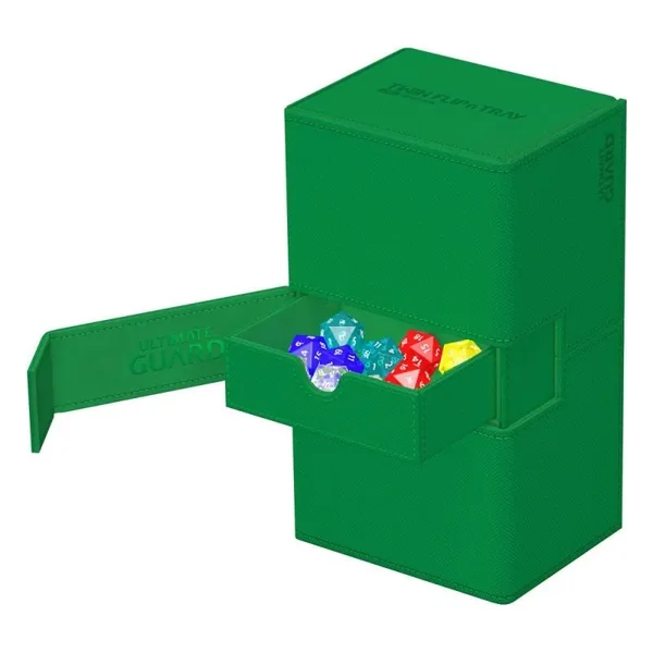 Ultimate Guard Twin Flip`n`Tray 200+ XenoSkin Monocolor Vert
