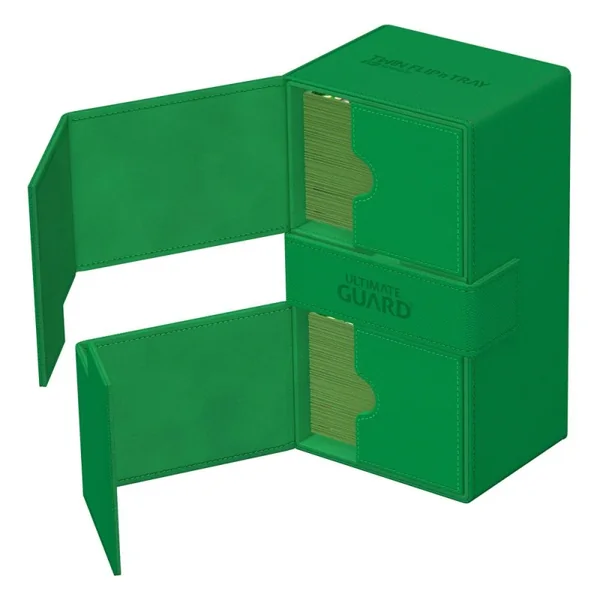 Ultimate Guard Twin Flip`n`Tray 200+ XenoSkin Monocolor Vert