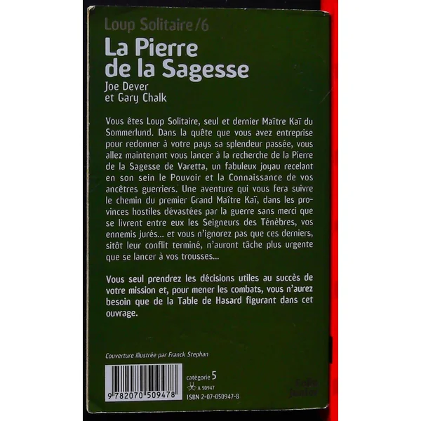 Un livre dont vous etes le héros La Pierre de Sagesse