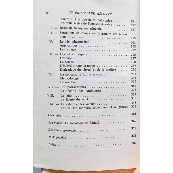 Un Philosophe méconnu, Georges Bénézé : 1888-1978