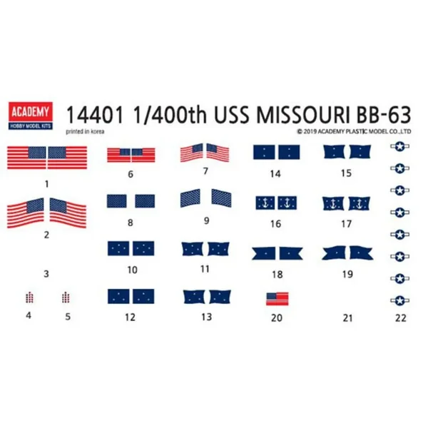 USS Missouri BB-63 1/400
