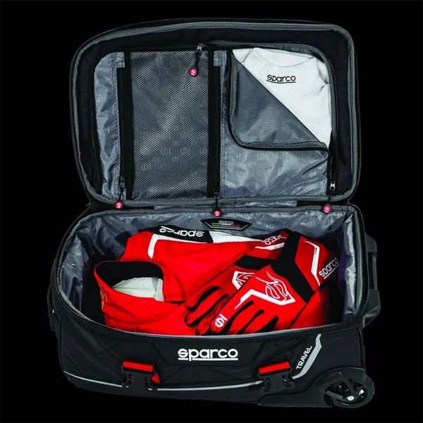 Valise Trolley Sparco Martini Racing Noir / Rouge 016438MRRS