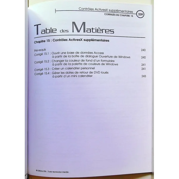VBA Access 2007 - Entra^inez-vous à créer des applications professionnelles