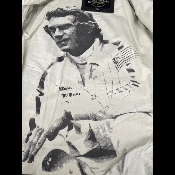 Veste Cuir Steve McQueen 24H Du Mans Scott Noir - Homme