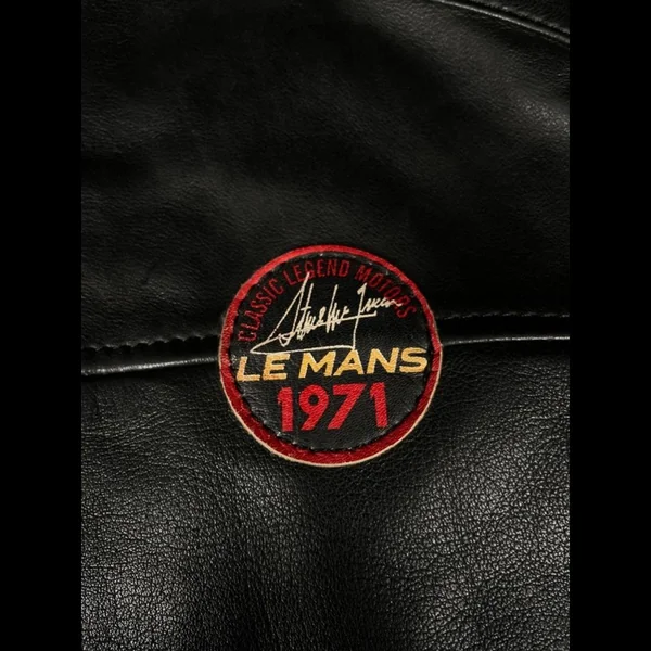 Veste Cuir Steve McQueen 24H Du Mans Scott Noir - Homme