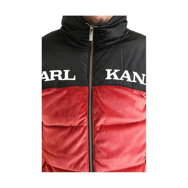 VESTE Karl Kani RETRO VELVET BLOCK PUFFER