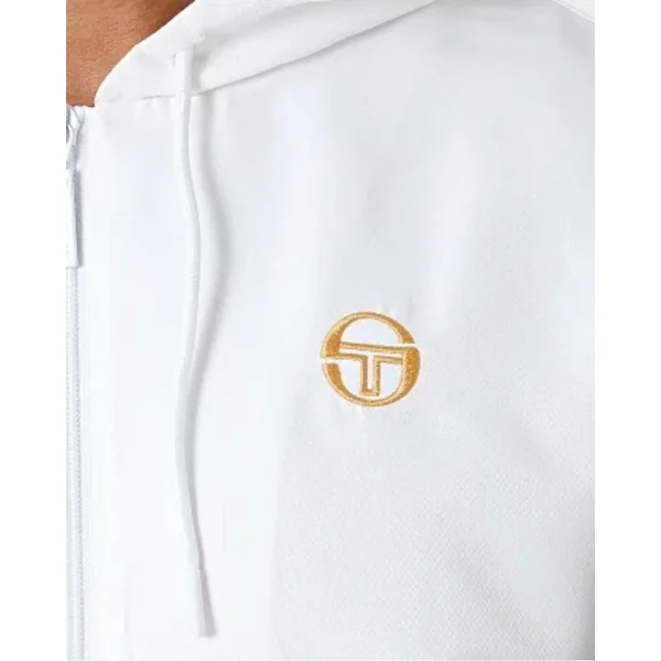 Veste à Capuche Zippé Sergio Tacchini Nion Blanc