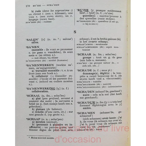 Vocabulaire de base du néerlandais