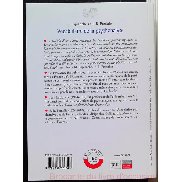 Vocabulaire de la psychanalyse